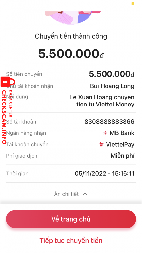 対する証拠 Bui Hoang Long