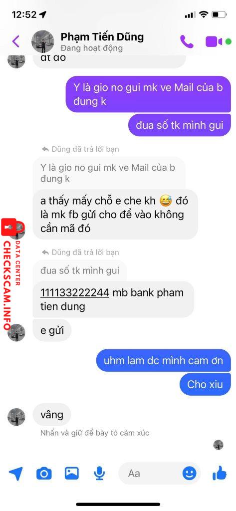 対する証拠 pham tien dung