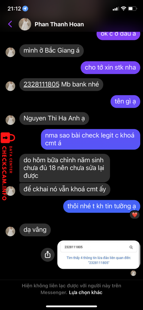 หลักฐานที่เป็นโทษต่อ Nguyen Thi Ha Anh