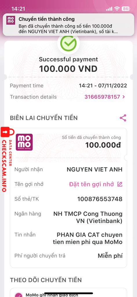 หลักฐานที่เป็นโทษต่อ Nguyễn Việt Anh
