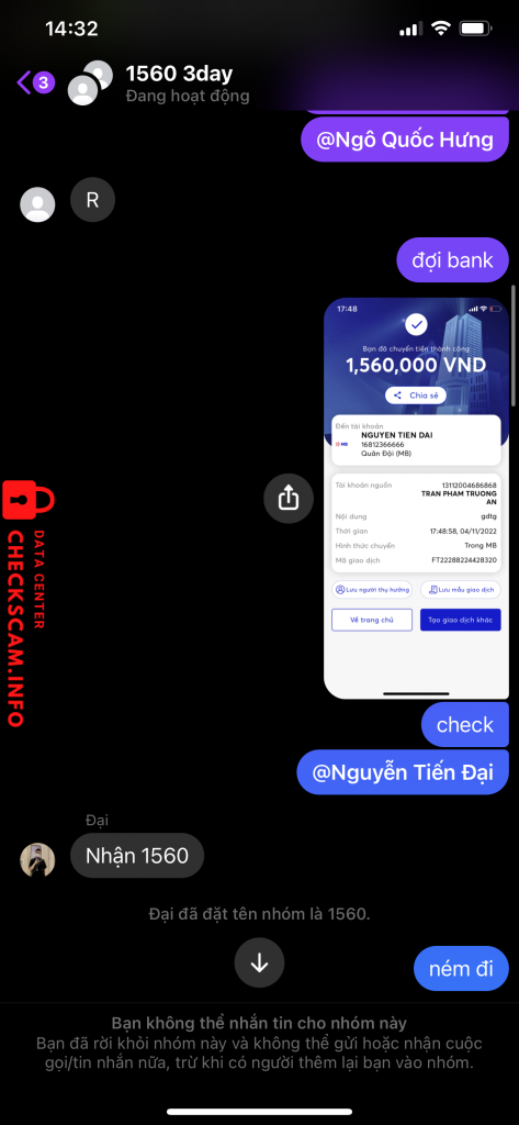 対する証拠 NGÔ QUỐC HƯNG 