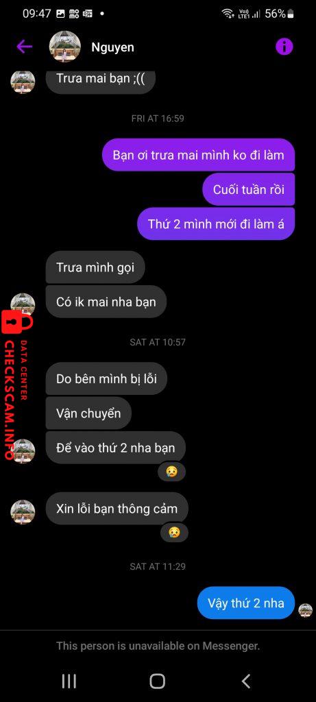 対する証拠 Nguyen thu thao