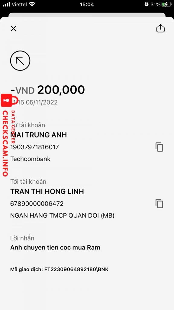 対する証拠 linhtran