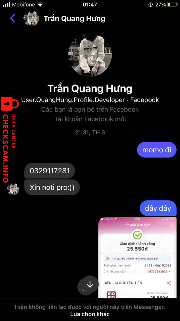 対する証拠 TRẦN QUA TÂM