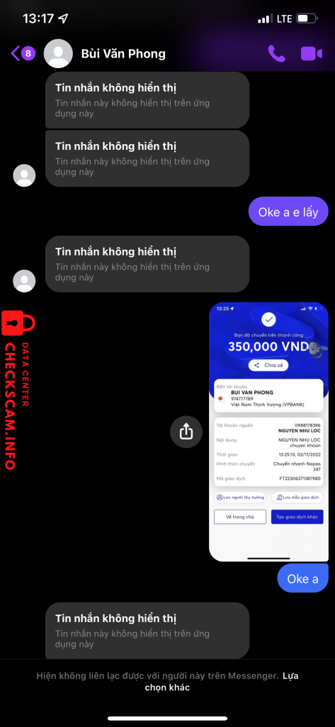 対する証拠 Bui Van Phong