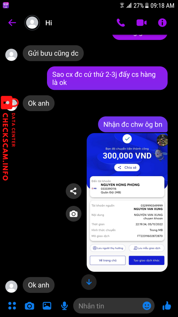 対する証拠 Nguyễn hồng phong