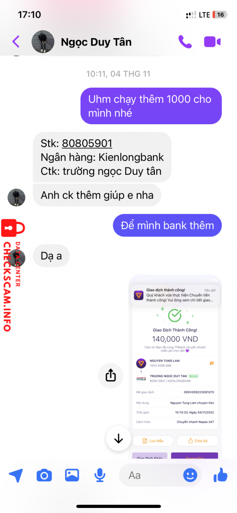 対する証拠 Trường Ngọc Duy Tân