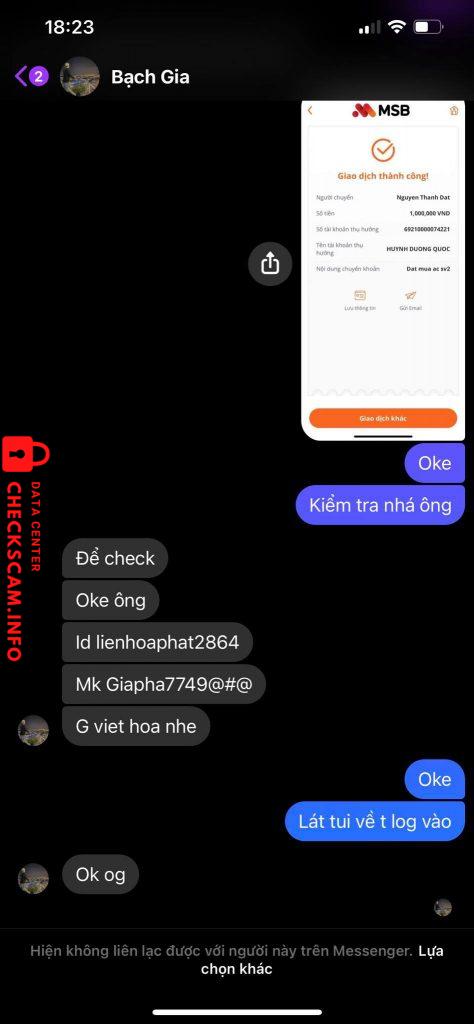 対する証拠 huynh duong quoc