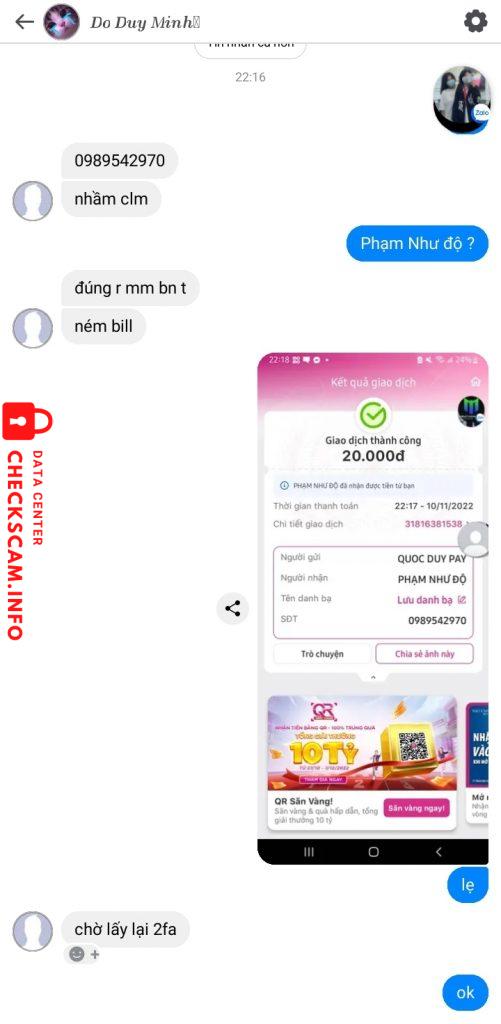 対する証拠 Đỗ Duy Minh 