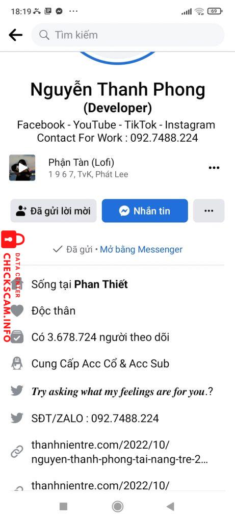 対する証拠 Nguyễn Thanh Phong
