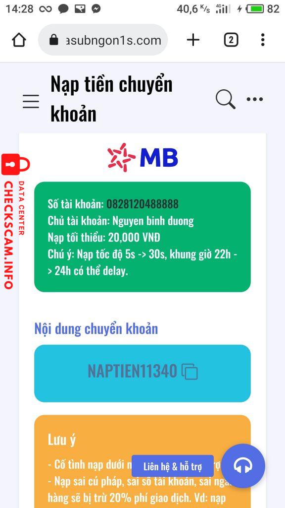 Αποδεικτικά στοιχεία κατά NGUYEN BINH DUONG 