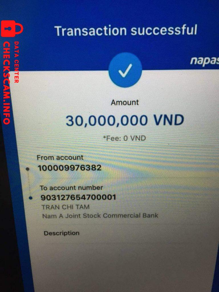 Αποδεικτικά στοιχεία κατά TRAN TRI TAM