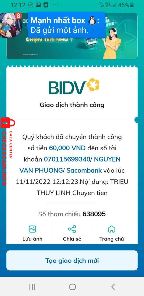 Доказательства против Nguyễn Văn Phương