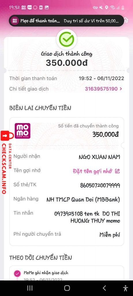 Доказательства против Ngô Xuân Nam