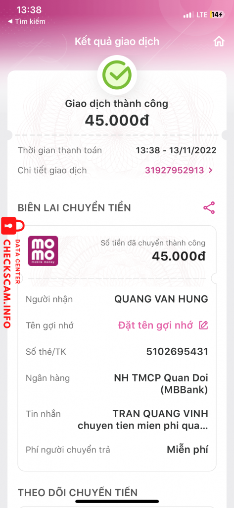 Доказательства против Quang Van Hung