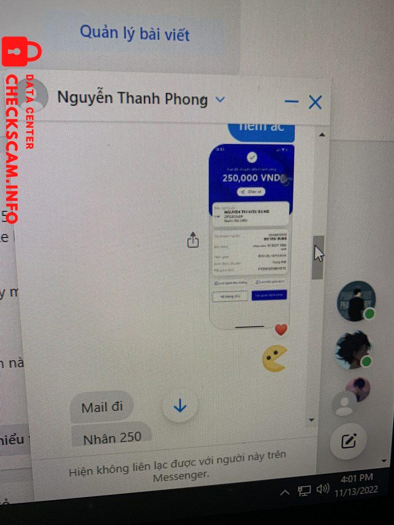 Αποδεικτικά στοιχεία κατά NGUYEN THI KIEU DUNG