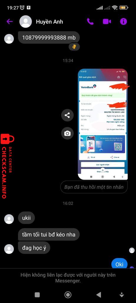 Αποδεικτικά στοιχεία κατά Nguyễn Thị Ngọc Linh 