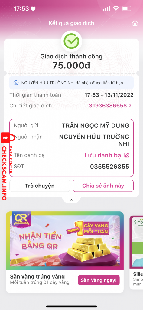 Αποδεικτικά στοιχεία κατά Nguyễn Hữu Trường Nhị
