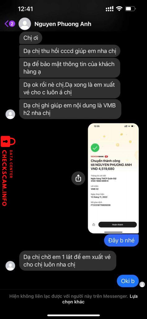 Bukti melawan NGUYEN PHUONG ANH