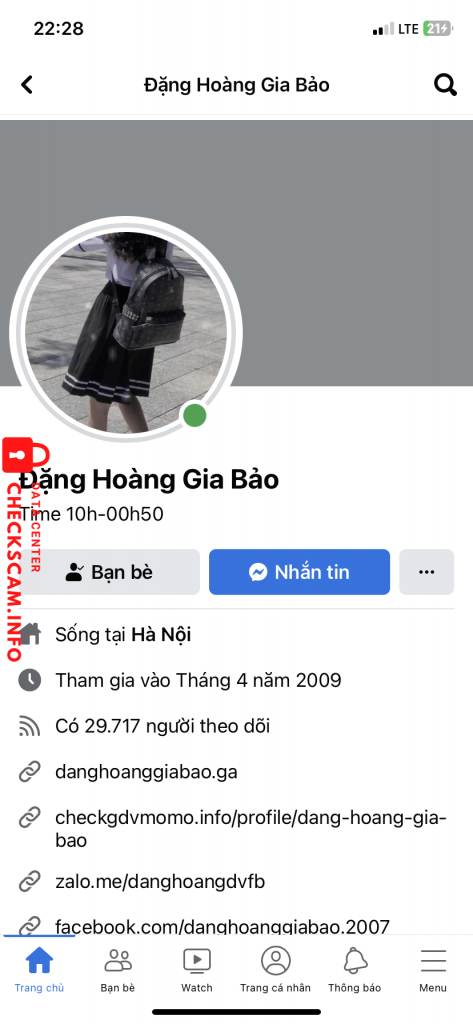 Bukti melawan ĐẶNG HOÀNG GIA BẢO