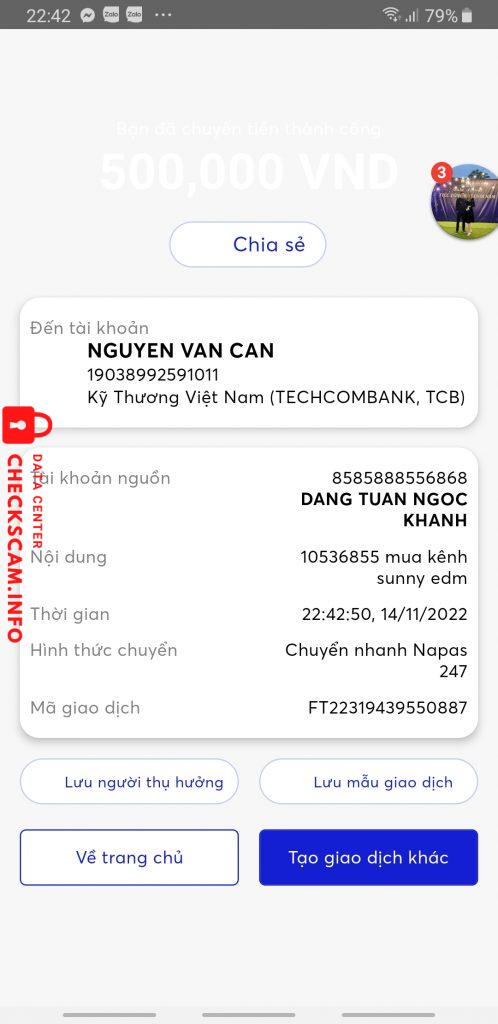 Bukti melawan Nguyen van can