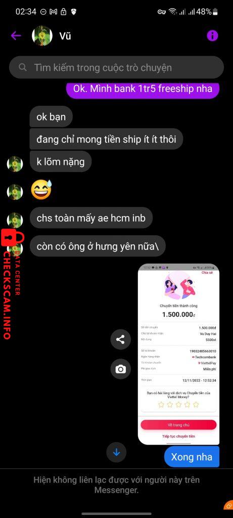 Bukti melawan Vu Duy Hai
