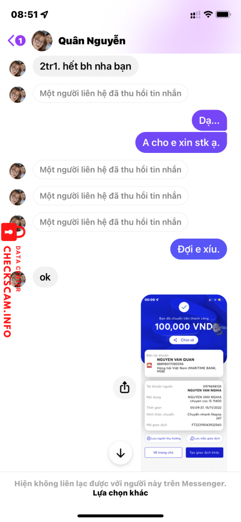 対する証拠 NGUYỄN VĂN QUÂN