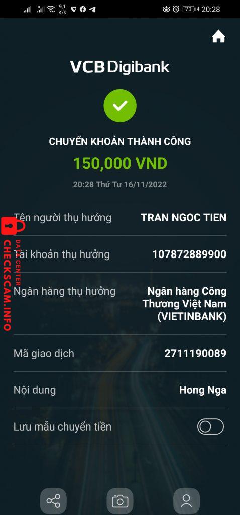 Preuves contre Trần Ngọc Tiến