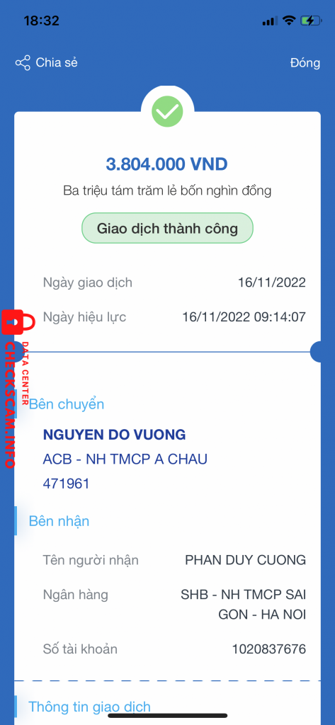 Bewijs tegen Phan duy cường