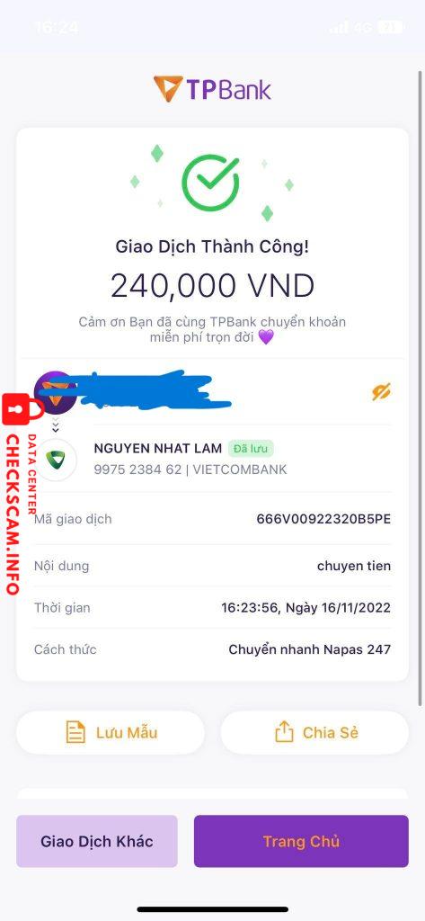 Bewijs tegen Nguyễn Nhật Lâm