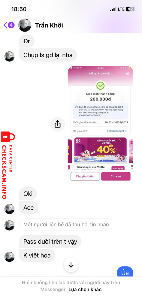 Bewijs tegen CAO VI AN