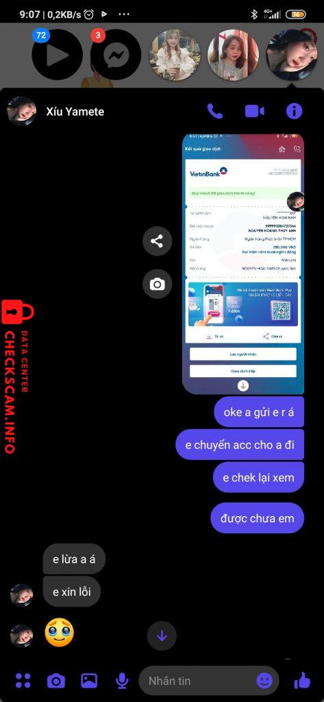 Bằng chứng chống lại NGUYEN HOANG THUY ANH