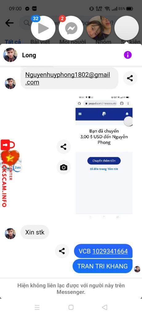 Bằng chứng chống lại NGUYEN HUY PHONG