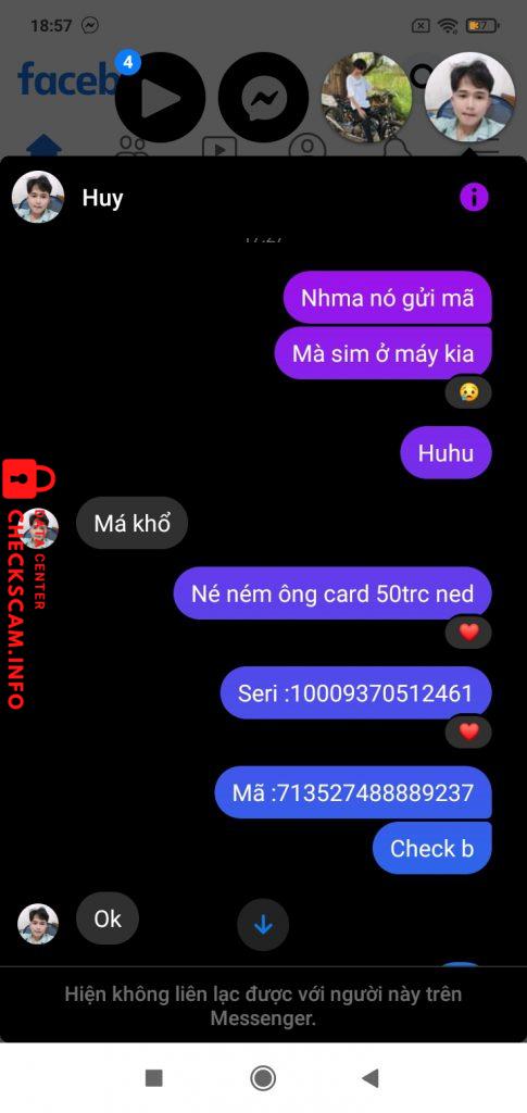Bằng chứng chống lại Vũ Văn Huy