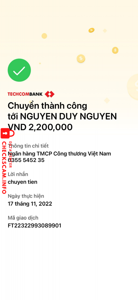 Αποδεικτικά στοιχεία κατά Nguyen duy nguyen