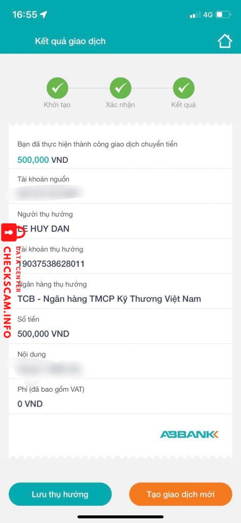 対する証拠 LE HUY DAN