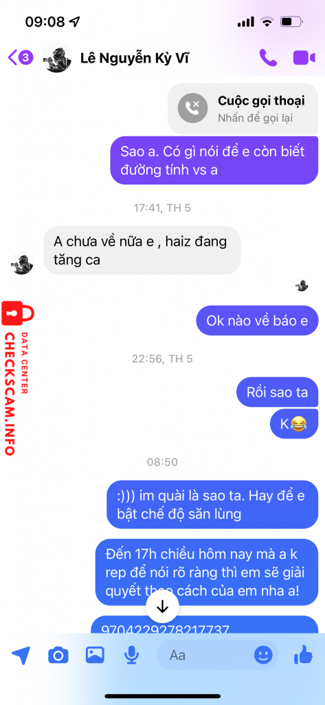 対する証拠 LÊ NGUYỄN KỲ VĨ