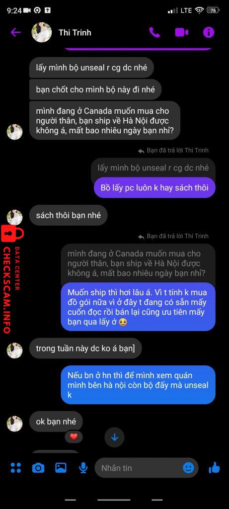 対する証拠 Cao Thị Trinh