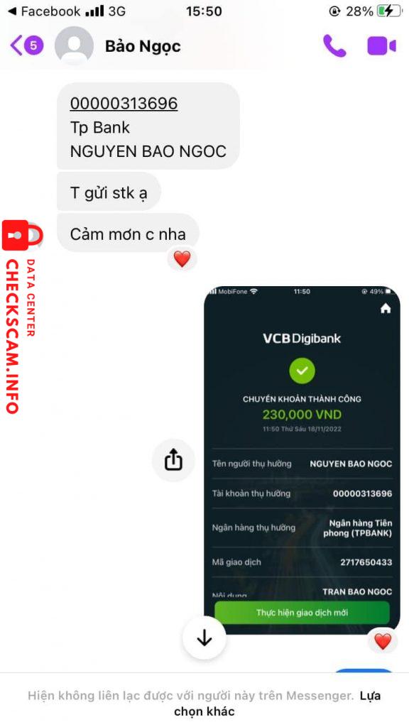 対する証拠 NGUYEN BAO NGOC