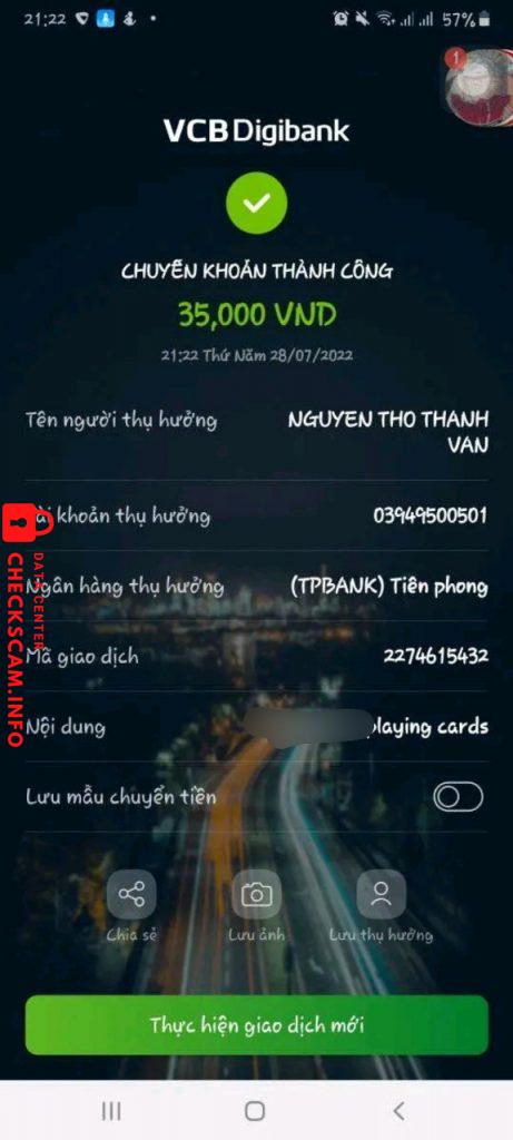 Preuves contre Nguyễn Vân
