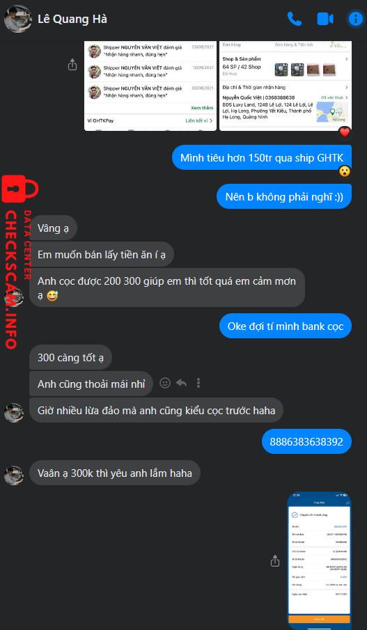 Preuves contre LE QUANG HA
