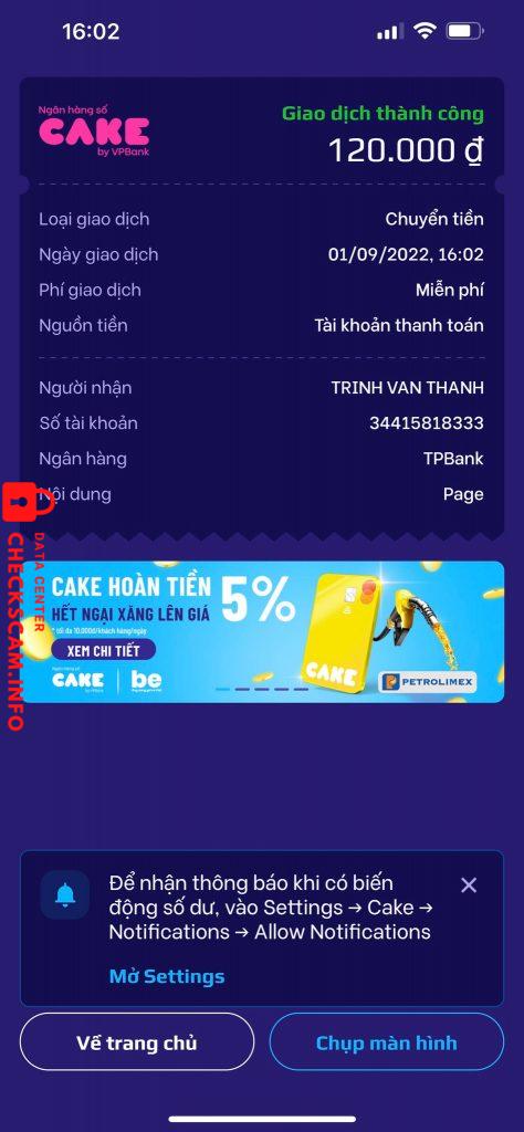 Preuves contre TRINH VAN THANH