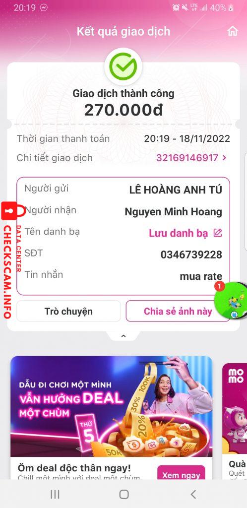 Preuves contre Nguyen Minh Hoang