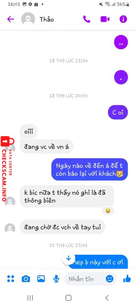 Preuves contre Phạm Phương Thảo