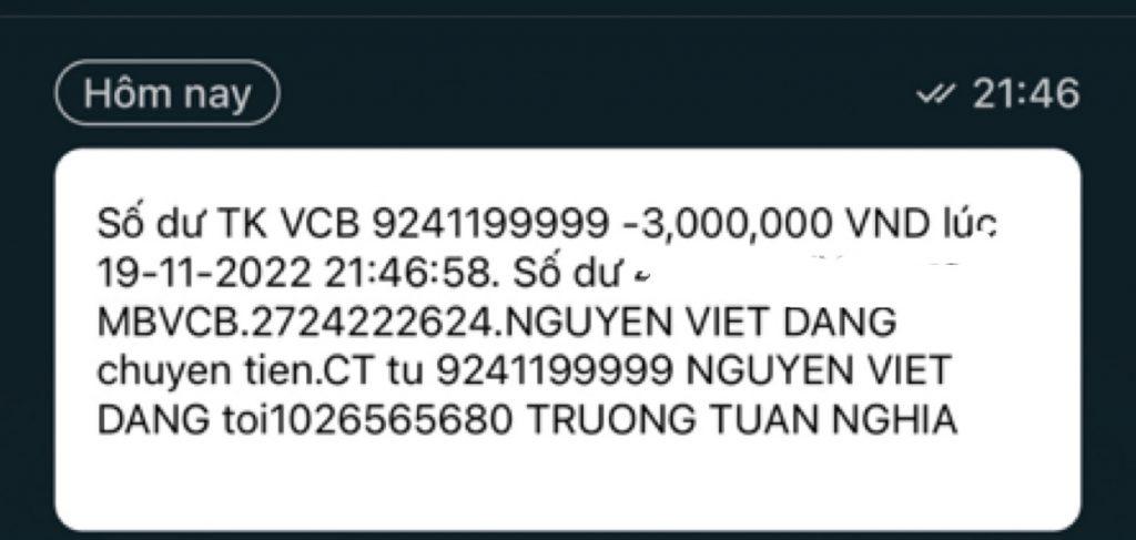 対する証拠 Truong Tuan Nghia