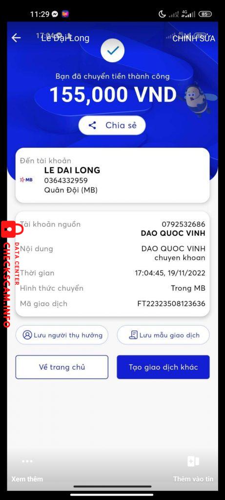 対する証拠 Lê đại long