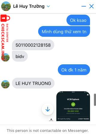 対する証拠 LE HUY TRUONG