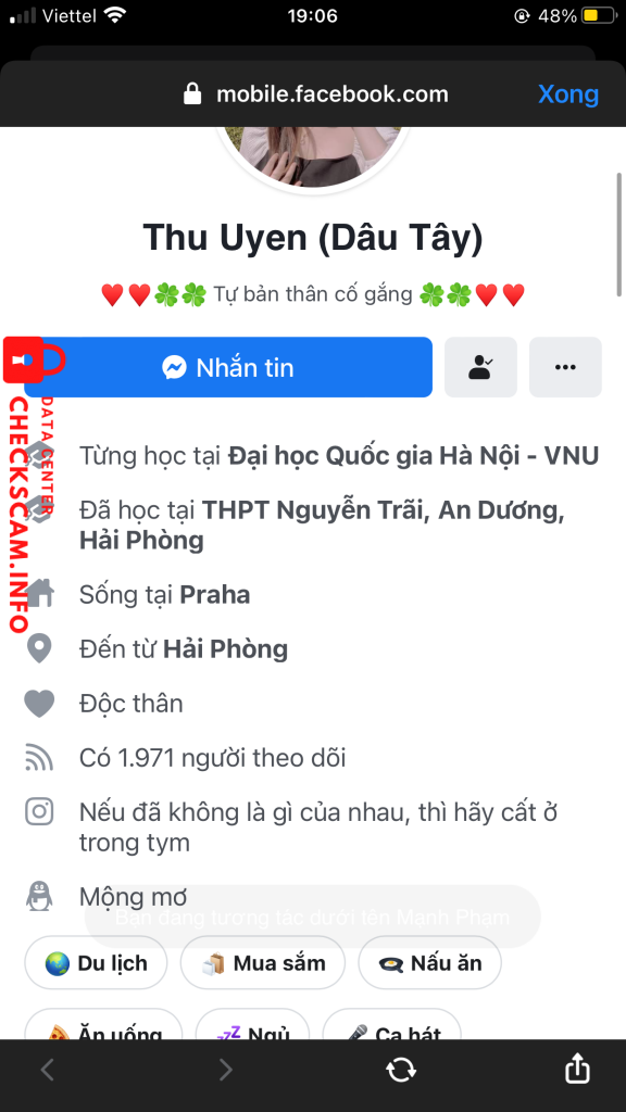 対する証拠 NGUYEN THI KIEU TRINH