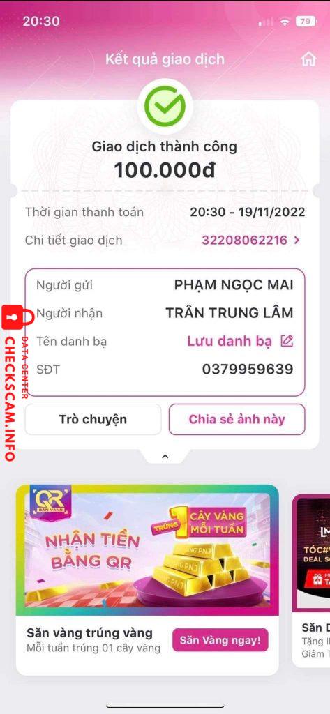 対する証拠 Trần Trung Lâm