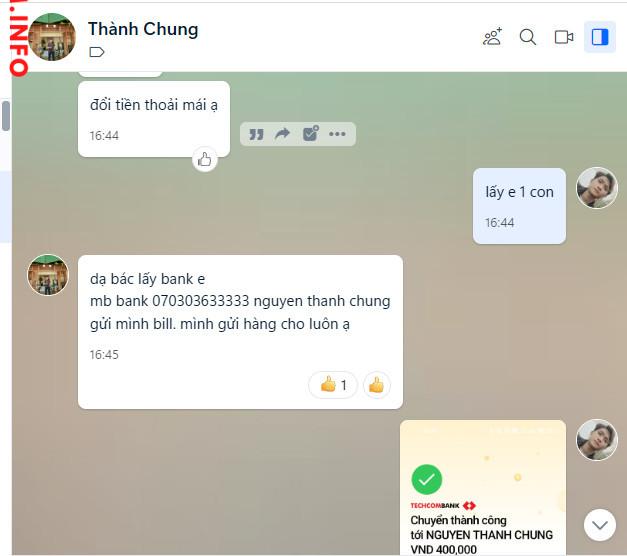 対する証拠 nguyen thanh chung